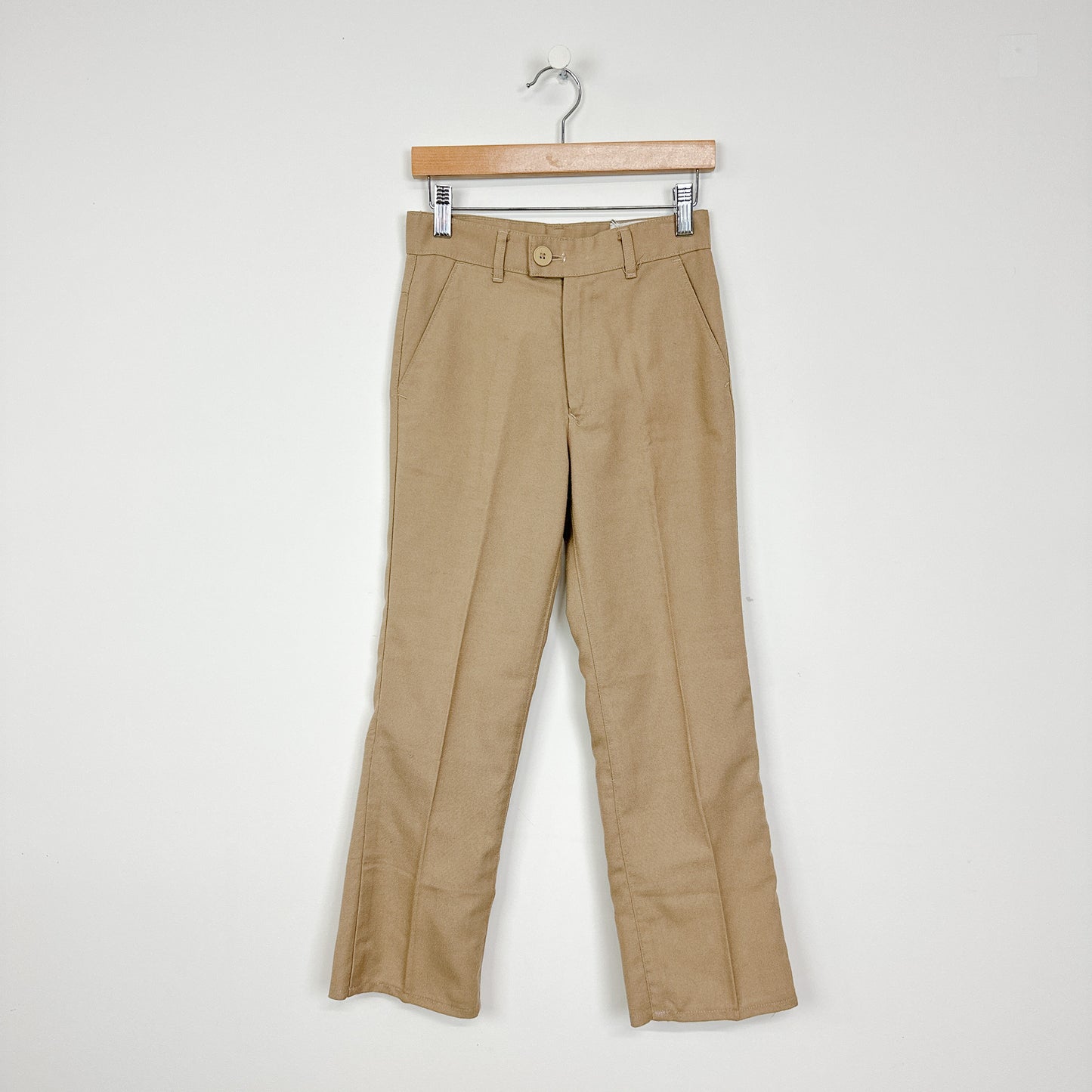 70's Kids Khaki Bootcut Pants - Size 12