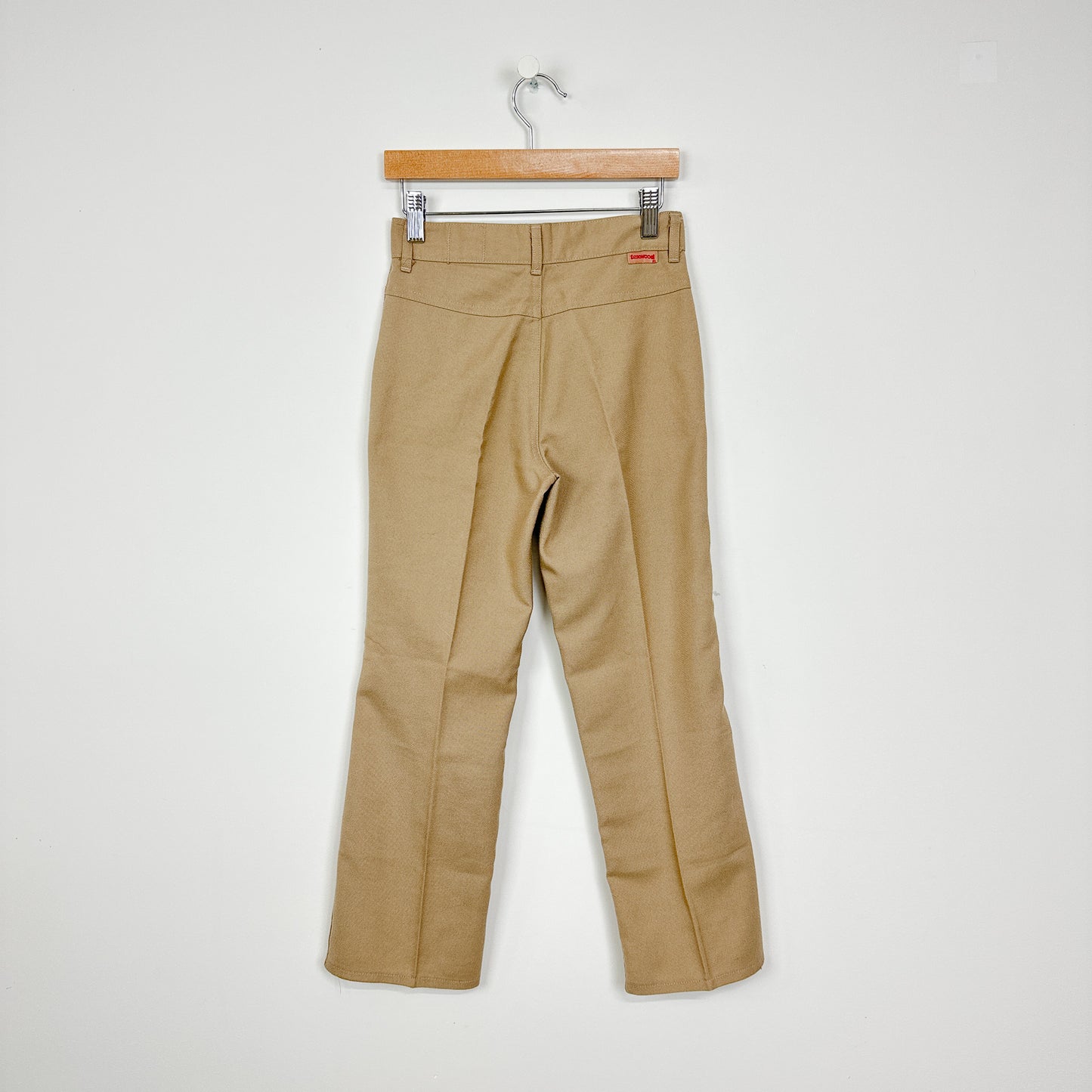 70's Kids Khaki Bootcut Pants - Size 12