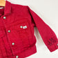 Vintage Bedazzled 'Love' Red Denim Jacket - Size 2-3yr