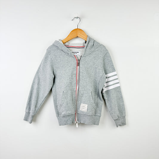 Kids Thom Browne 4 Bar Zip Up Hoodie - 6-7yr