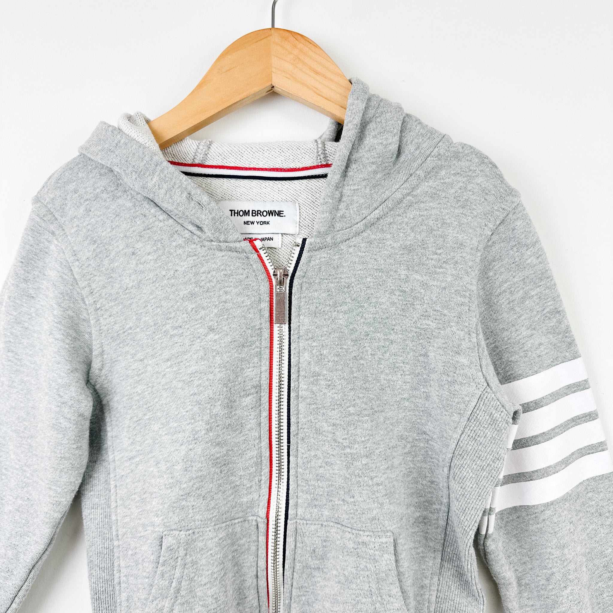 Thom browne outlet zip up hoodie