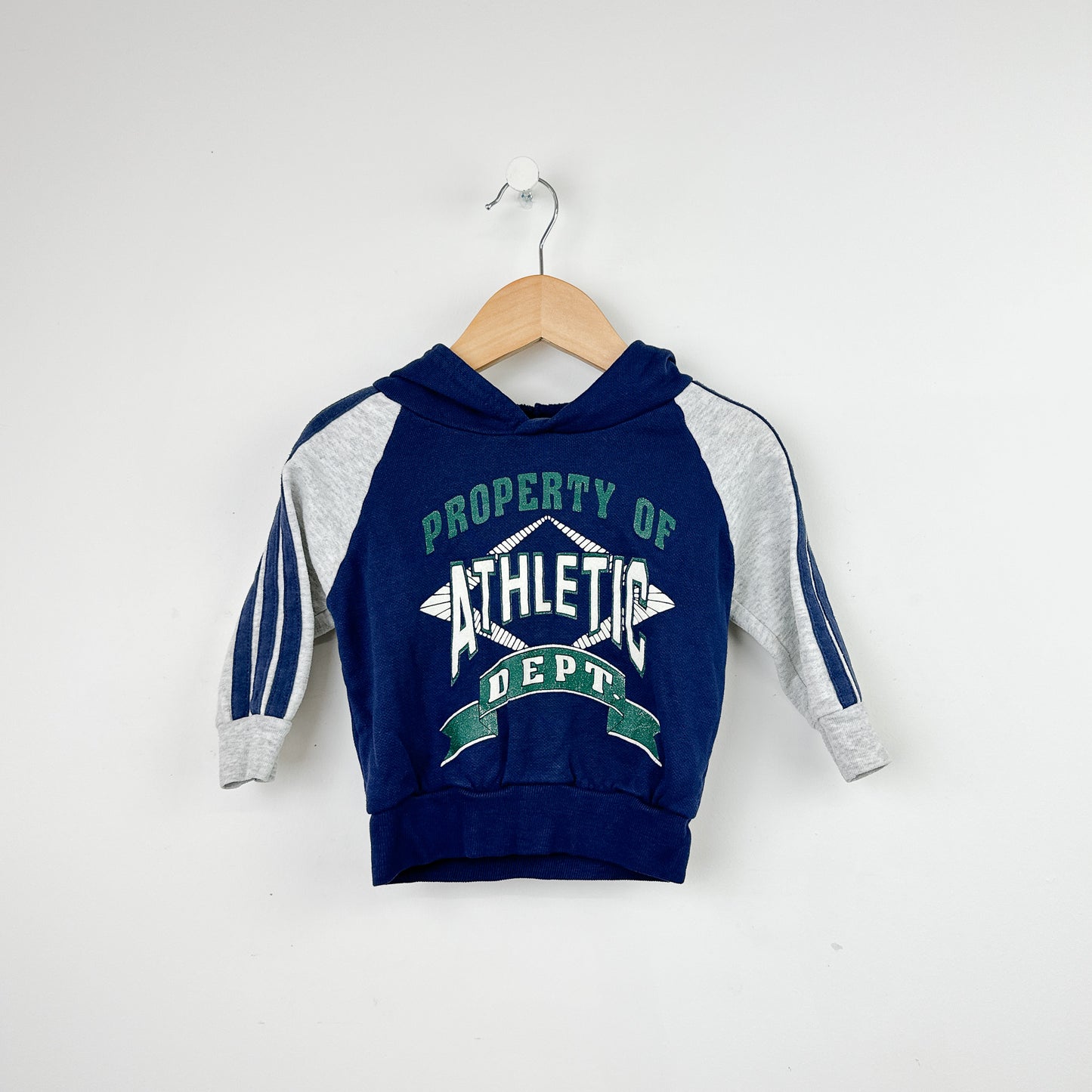 80's Vintage Property Of: Athletic Department Hoodie - Size 12-18mo