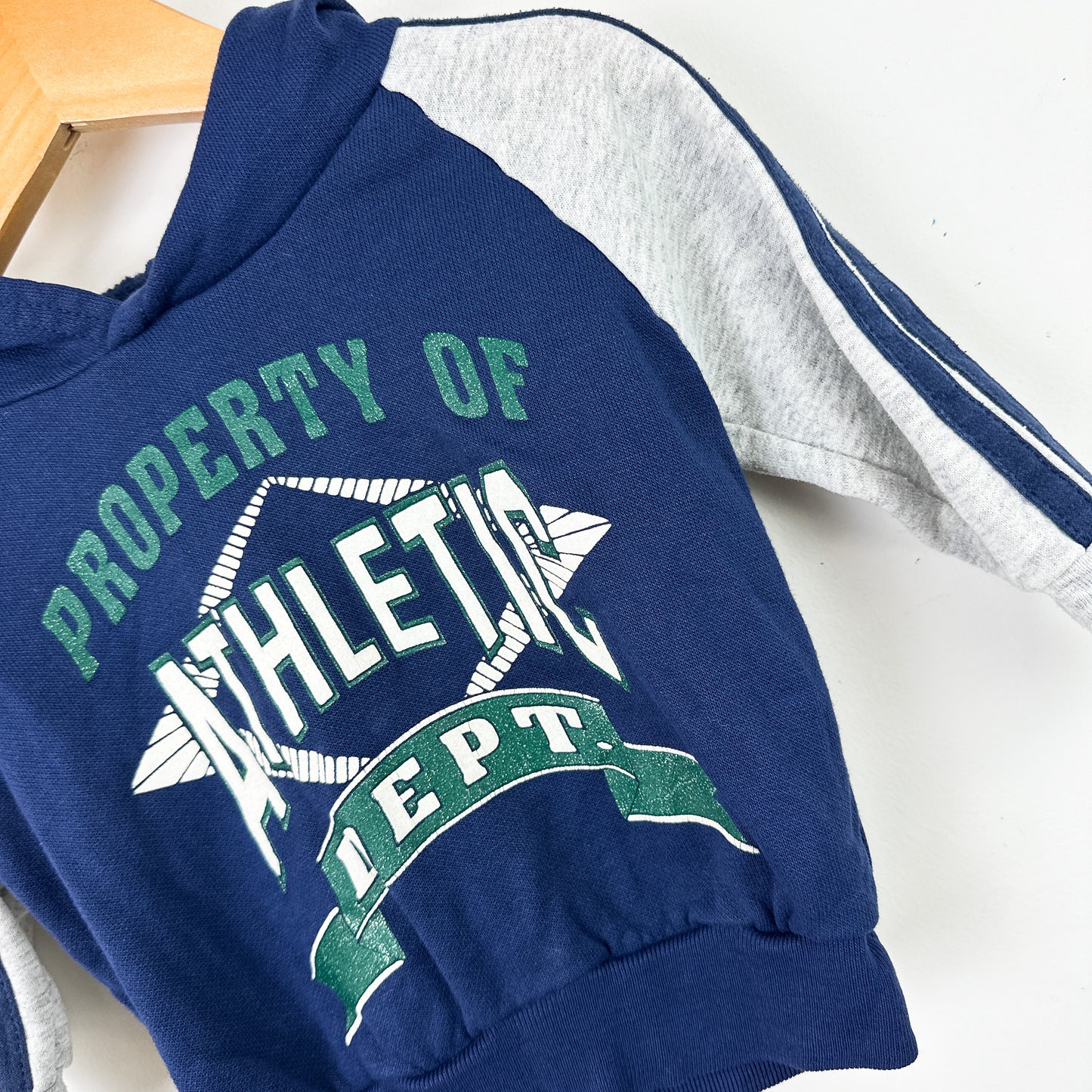 80's Vintage Property Of: Athletic Department Hoodie - Size 12-18mo