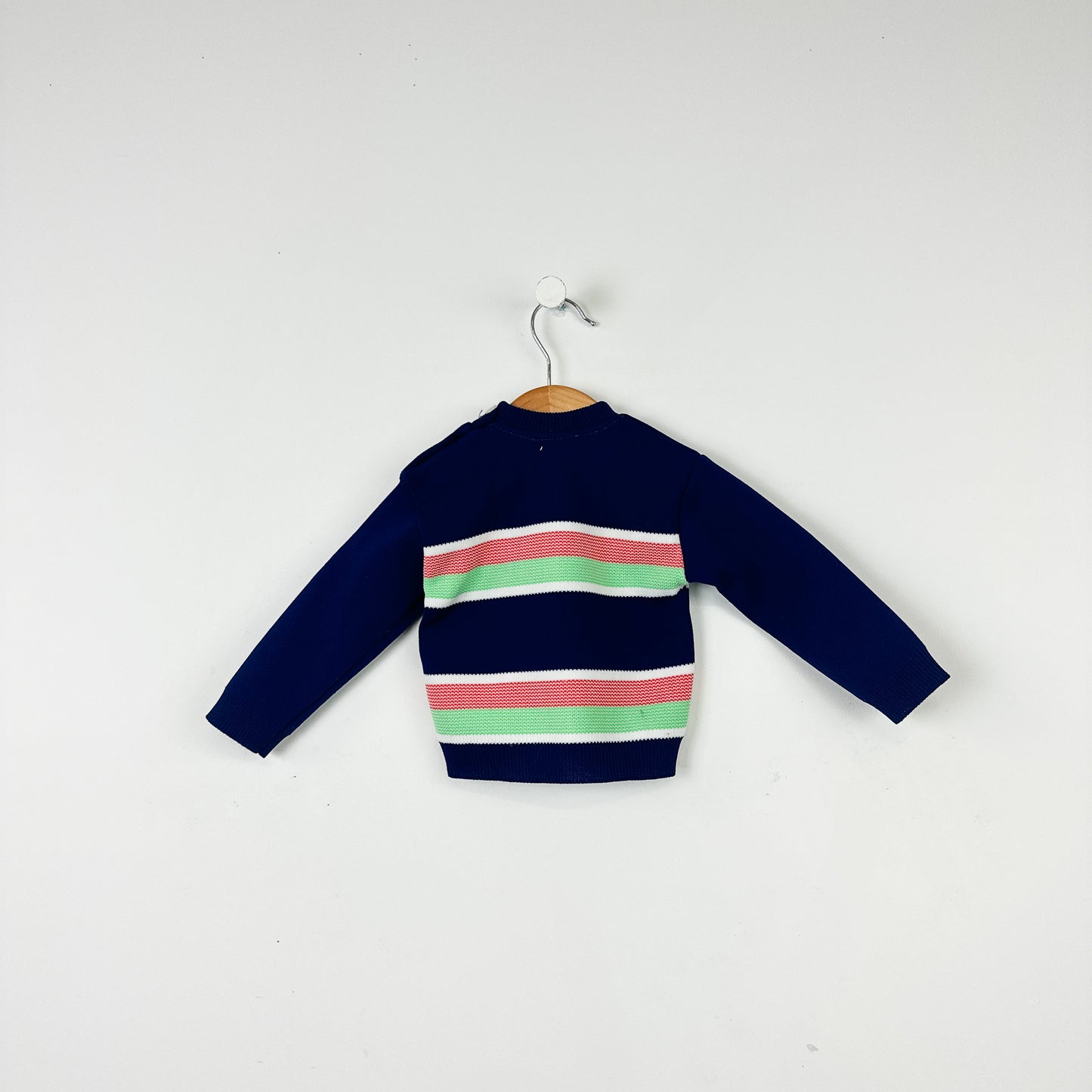 Vintage 70's Infant Soft Spun Striped Sweater - 6-9mo