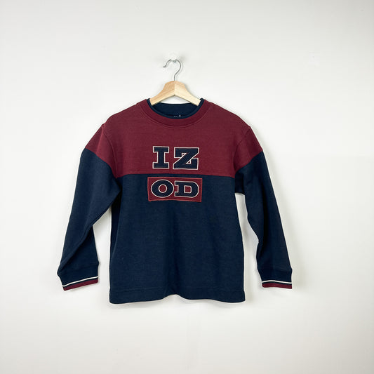 90's Deadstock IZOD Color Block Sweatshirt - Size 10-12