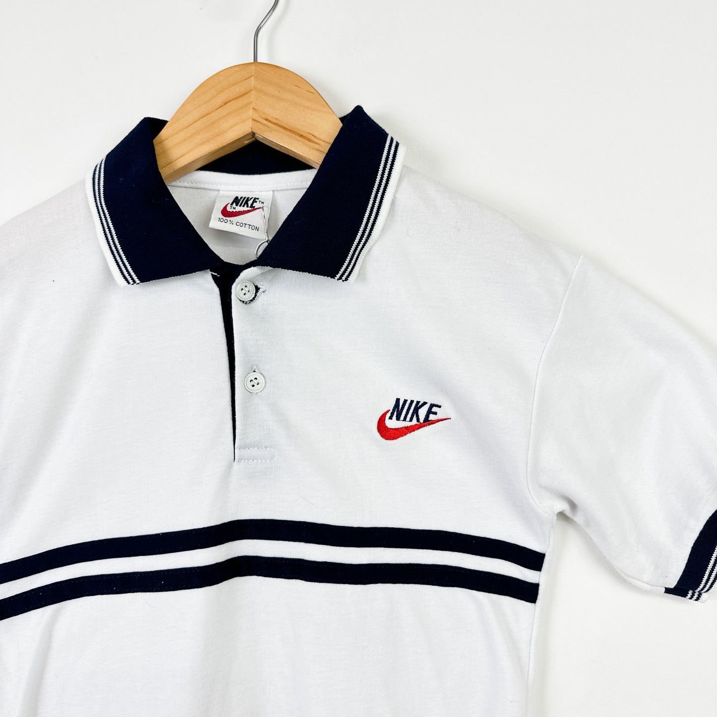 80's Vintage Kids Nike Tennis Polo - Size 8