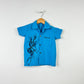 Vintage Kids Samoa Painted Short Sleeve Button Down - 4-5yr