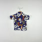 Vintage Infant Blue Hibiscus Hawaiian Shirt - Size 18-24mo