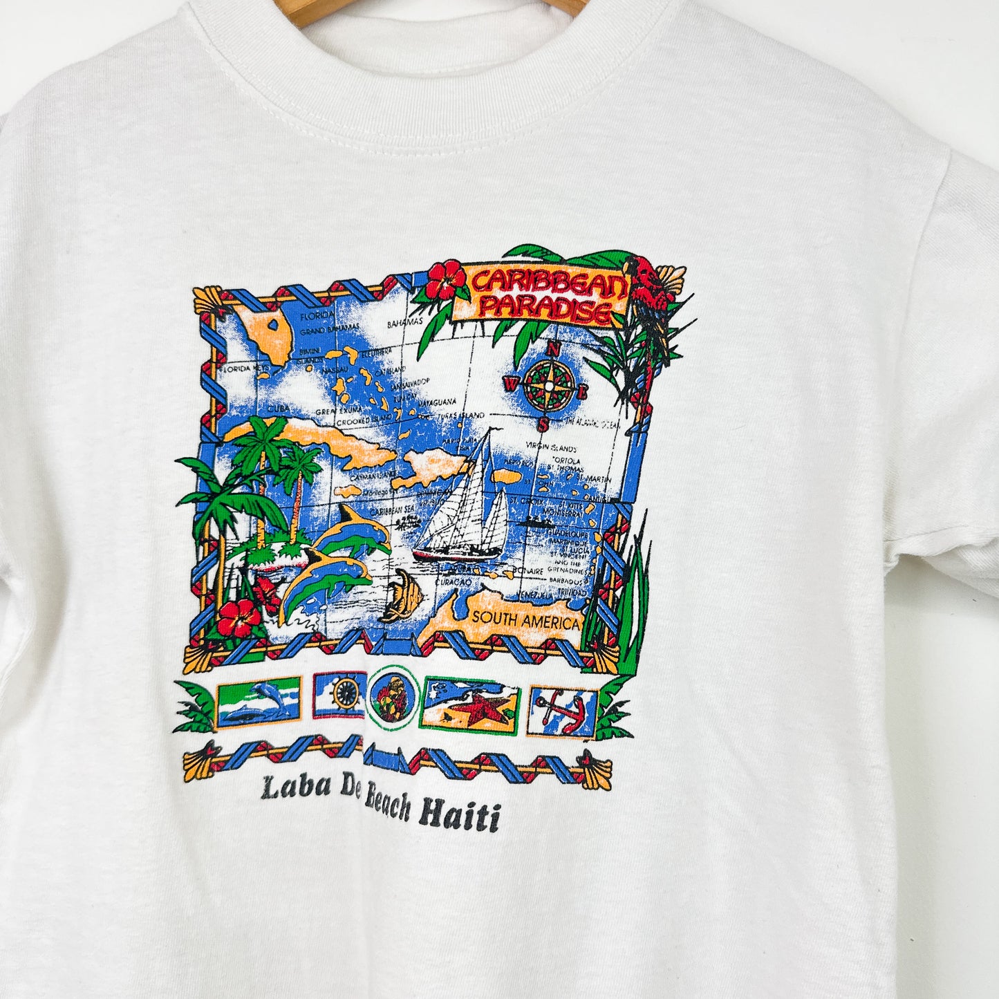 Vintage Haiti Laba Dee Beach Tourist Tee - Size 6-7yr