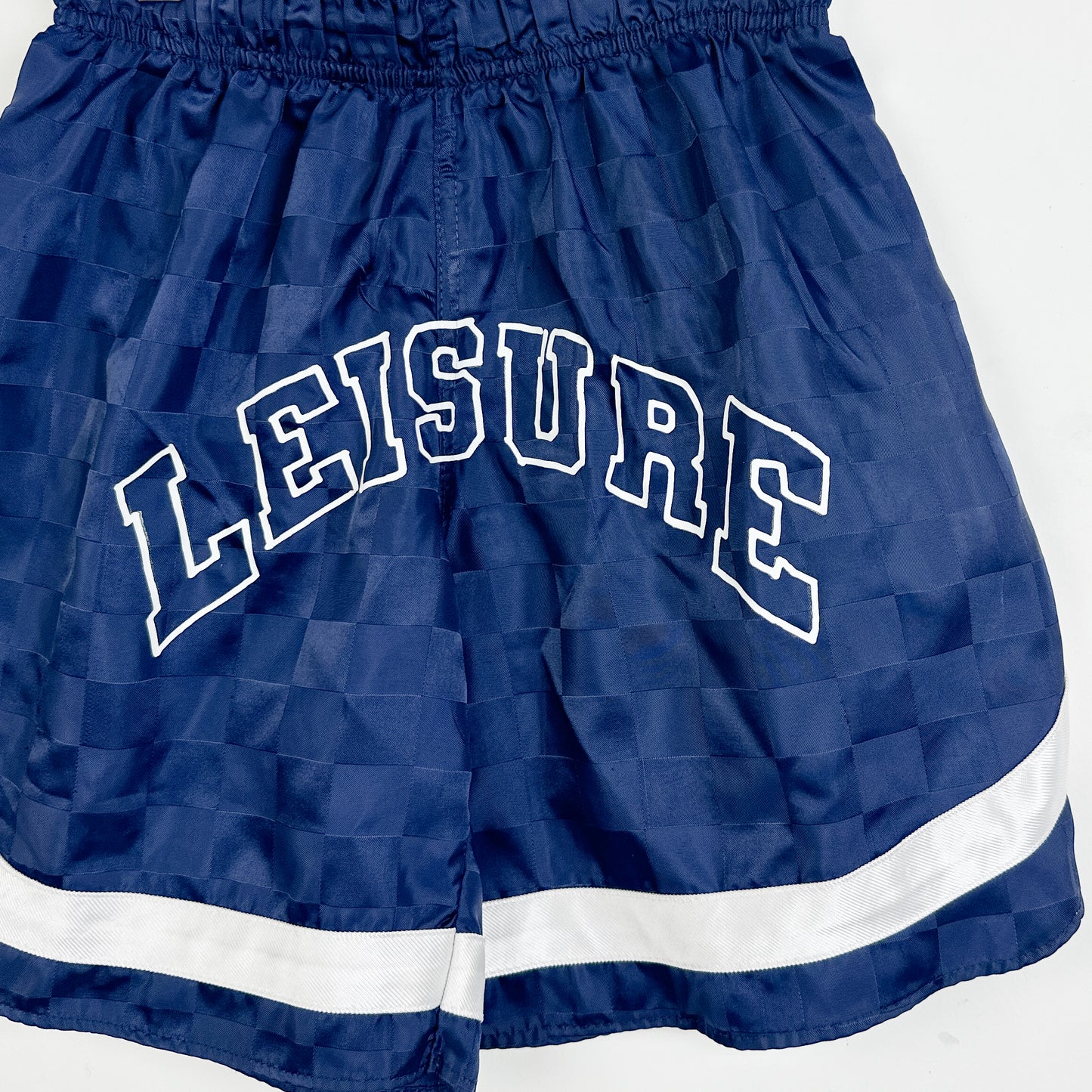 LEISURE - Navy Jr. Varsity Logo Soccer Shorts - Size 7-8yr