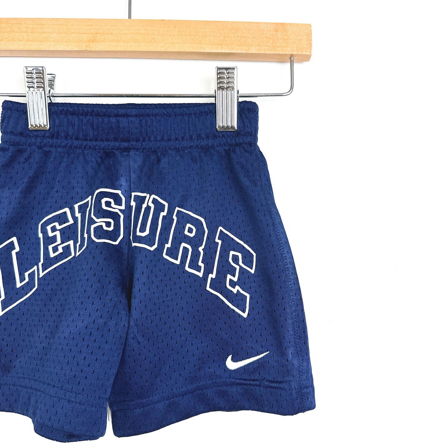 LEISURE - Navy Jr. Varsity Mesh Shorts - Size 2T