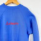 LEISURE - Blue Logo  Raglan Sleeve Crewneck - Size 12yr