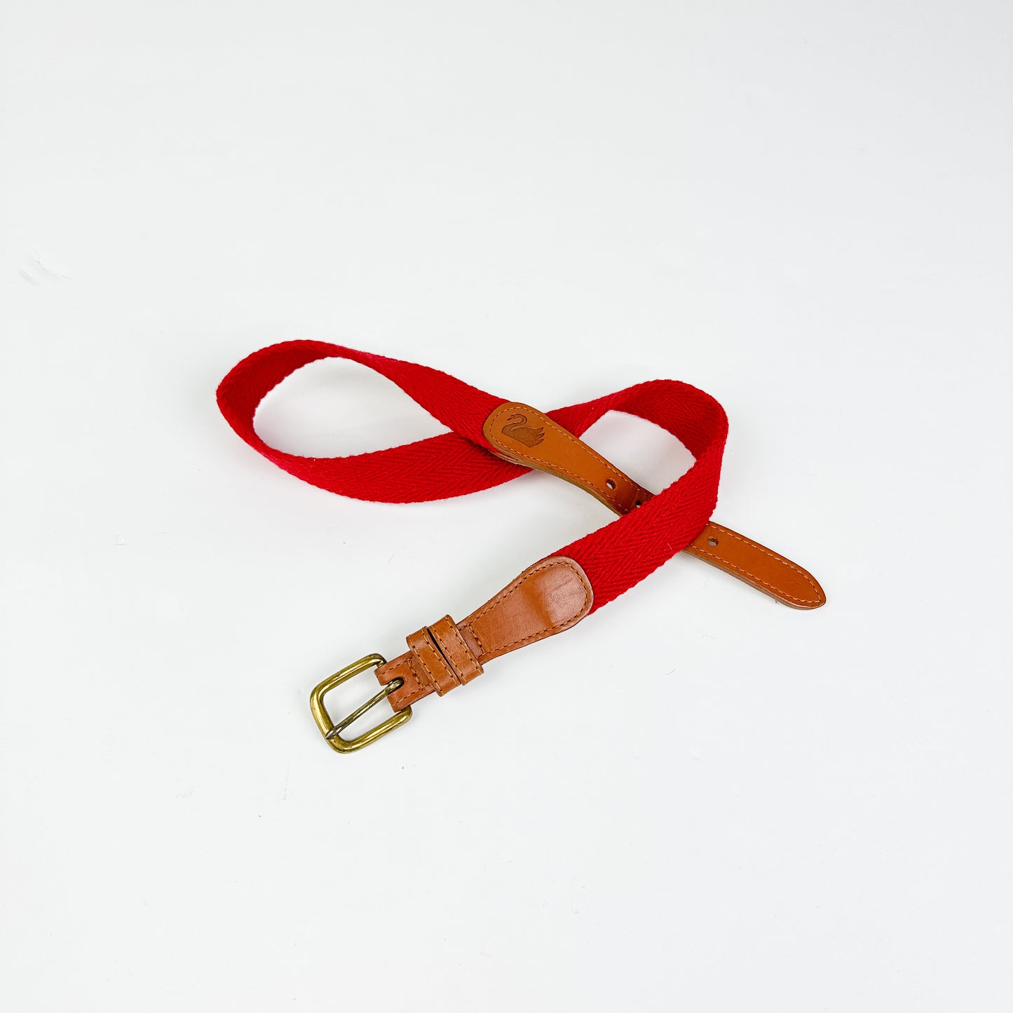 Vintage Kid's Red Woven Belt