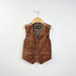 Vintage Kid's Brown Suede Vest - 10-12yr
