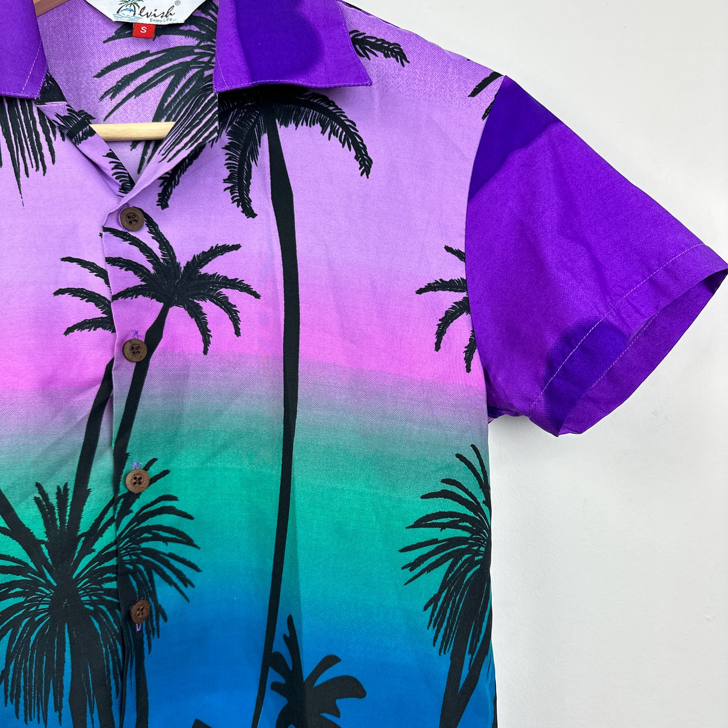 Vintage Purple Hawaiian Shirt - 12-14yr