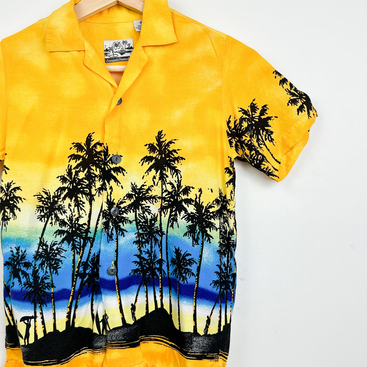 Vintage Kid's Yellow Hawaiian Shirt - 6-7yr