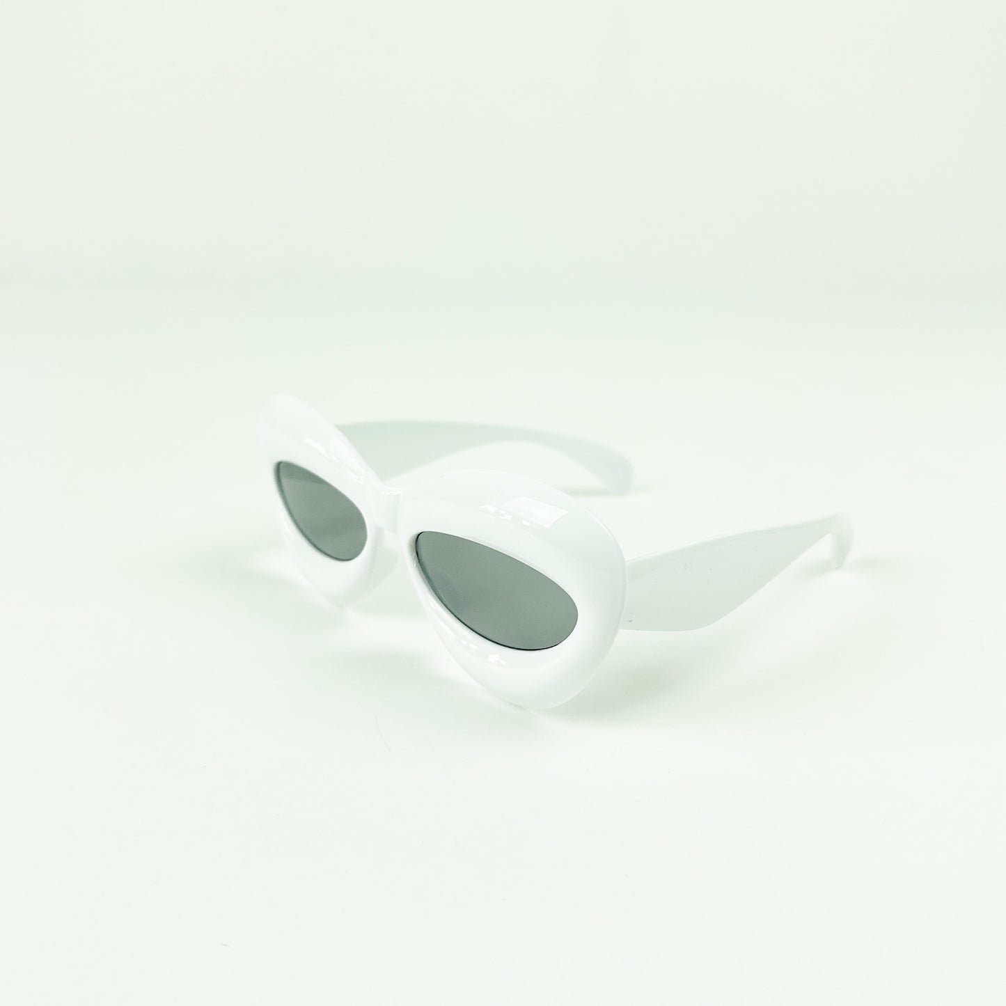 Kids Fat Cat Shades - White