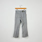 Vintage Kids Grey Boot Cut Polyester Pants - 6yr