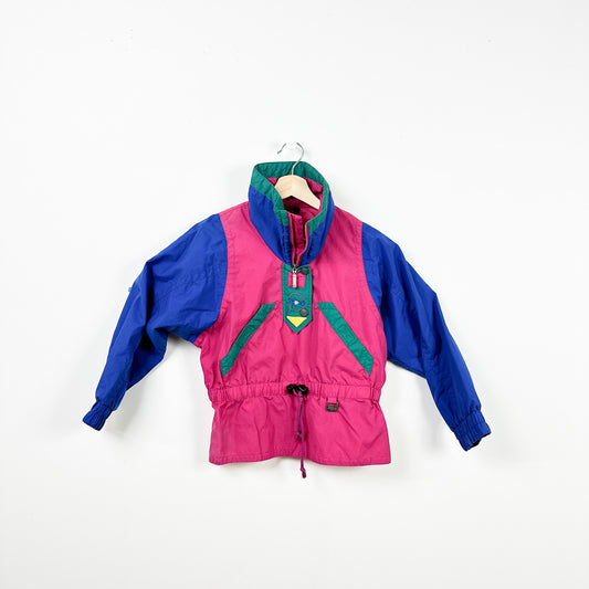 80's Vintage Kids Lightweight Ski Pullover - Size 10
