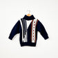80's Vintage Kids Knit Turtleneck Sweater - Size 7yr