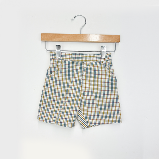 Vintage Kids High Waisted Plaid Shorts - Size 2-3yr