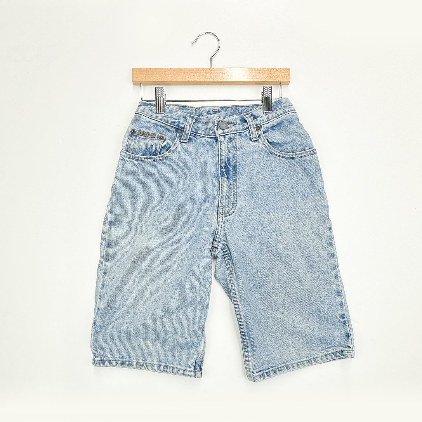 Vintage Kids Calvin Klein Light Wash Denim Shorts - Size 10