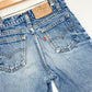 Vintage Kids Levi's Light Wash Orange Tab Cut-Off Shorts - Size 10-12yr