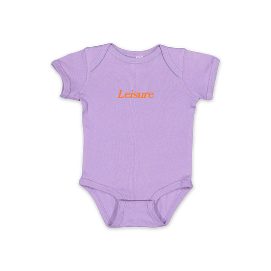 LEISURE Classic Logo Onesie - Lavender