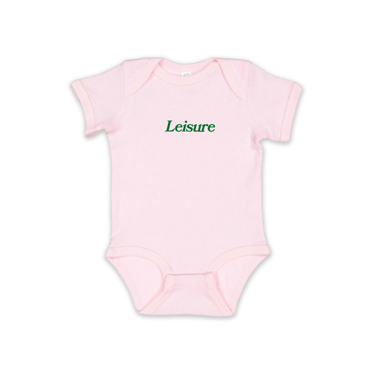 LEISURE Classic Logo Onesie - Light Pink