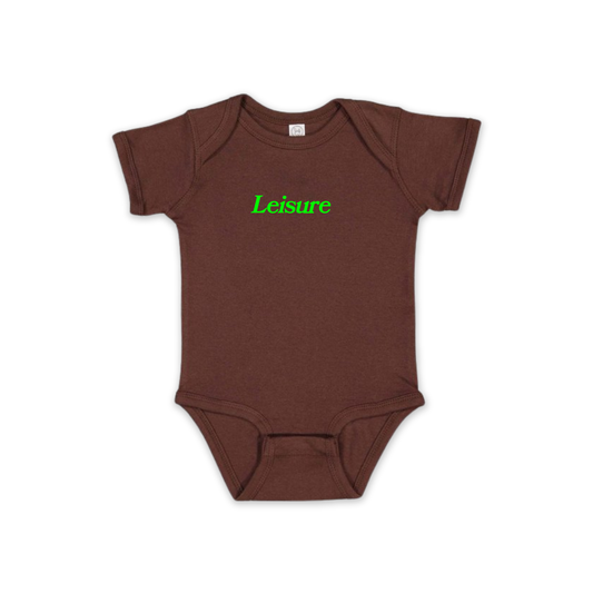 LEISURE Classic Logo Onesie - Brown