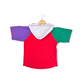 Vintage Color Block Hooded Baseball Shirt - Size 14-16yr
