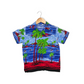 Vintage Kids Red and Blue Hawaiian Shirt - Size 10yr