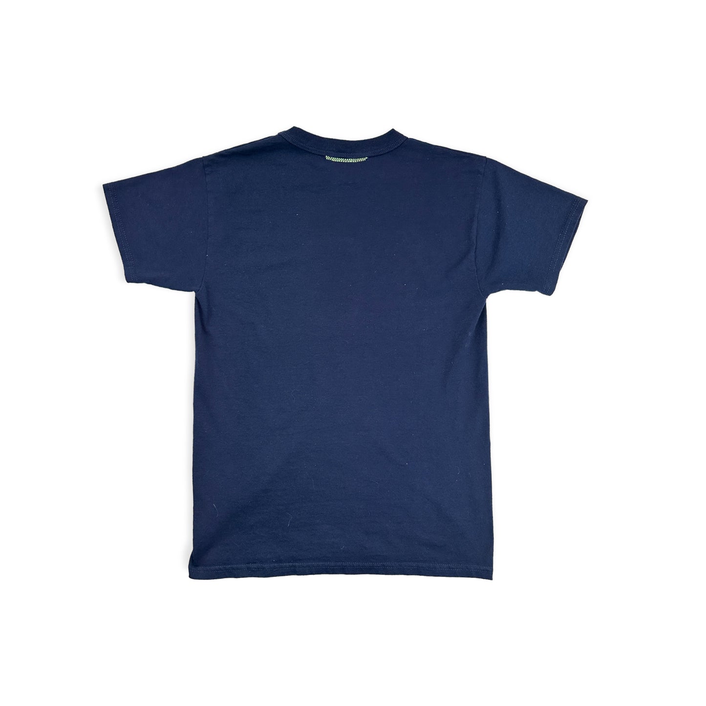 LEISURE - Navy Outline Logo Tee - Size Adult S