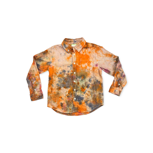 LEISURE - Tie Dye Button Down Shirt 04 - Size 8-10yr