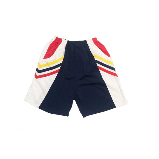 Vintage Kids Baggy Primary Striped Shorts - Size 8-10