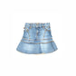 00's Vintage Kids Paris Blues Denim Skirt - Size 5yr