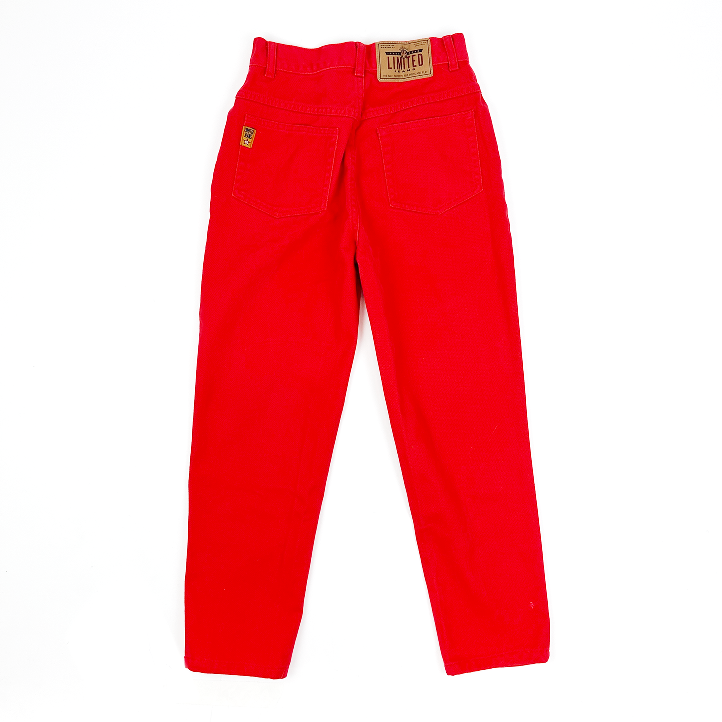 90's Limited Brand Red Denim Pants - 14y